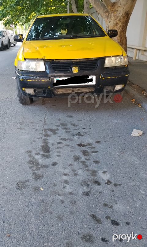 Model: Iran Khodro Samand (sedan) Kuzov: 4 qapı, sarı/qara rəng sxemi