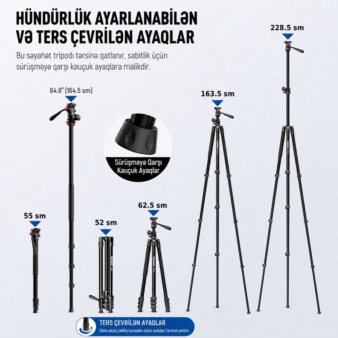 Üstdən Çəkiliş üçün kamera tripodNeewer TP64 — Elektronika, Bakı (4)