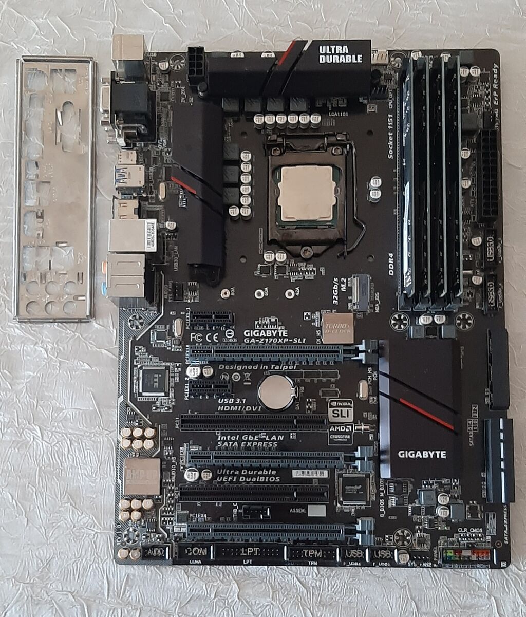 Bundle satılır - 350 AZN Ana plata : Gigabyte GA-Z170XP-SLI CPU