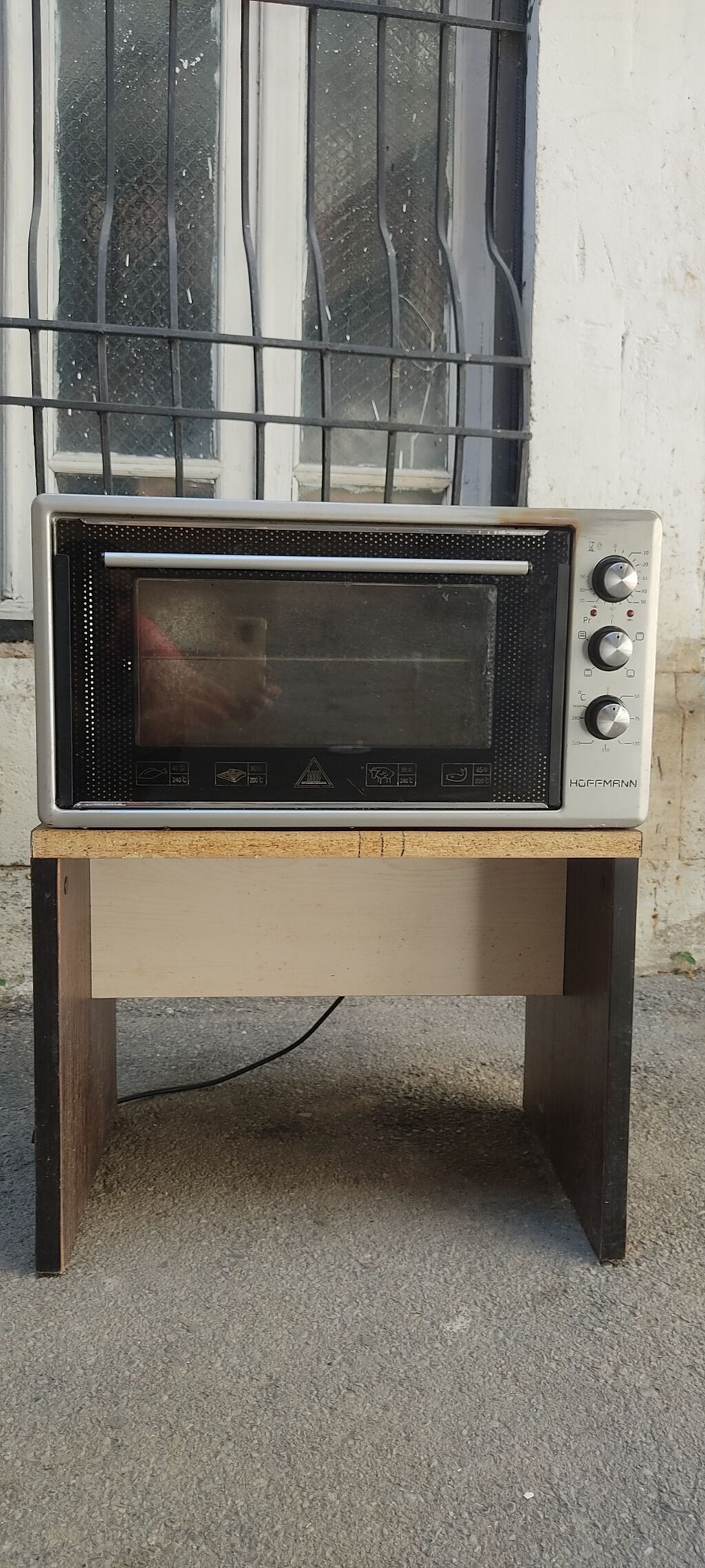 Hoffmann elektrik mini soba - Kompakt stolüstü dizayn, şüşə ön qapı
