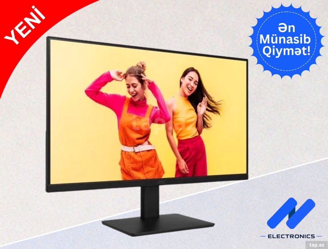 Monitor AOC 24B20JH2 24" IPS 100Hz — Elektronika, Bakı (2)
