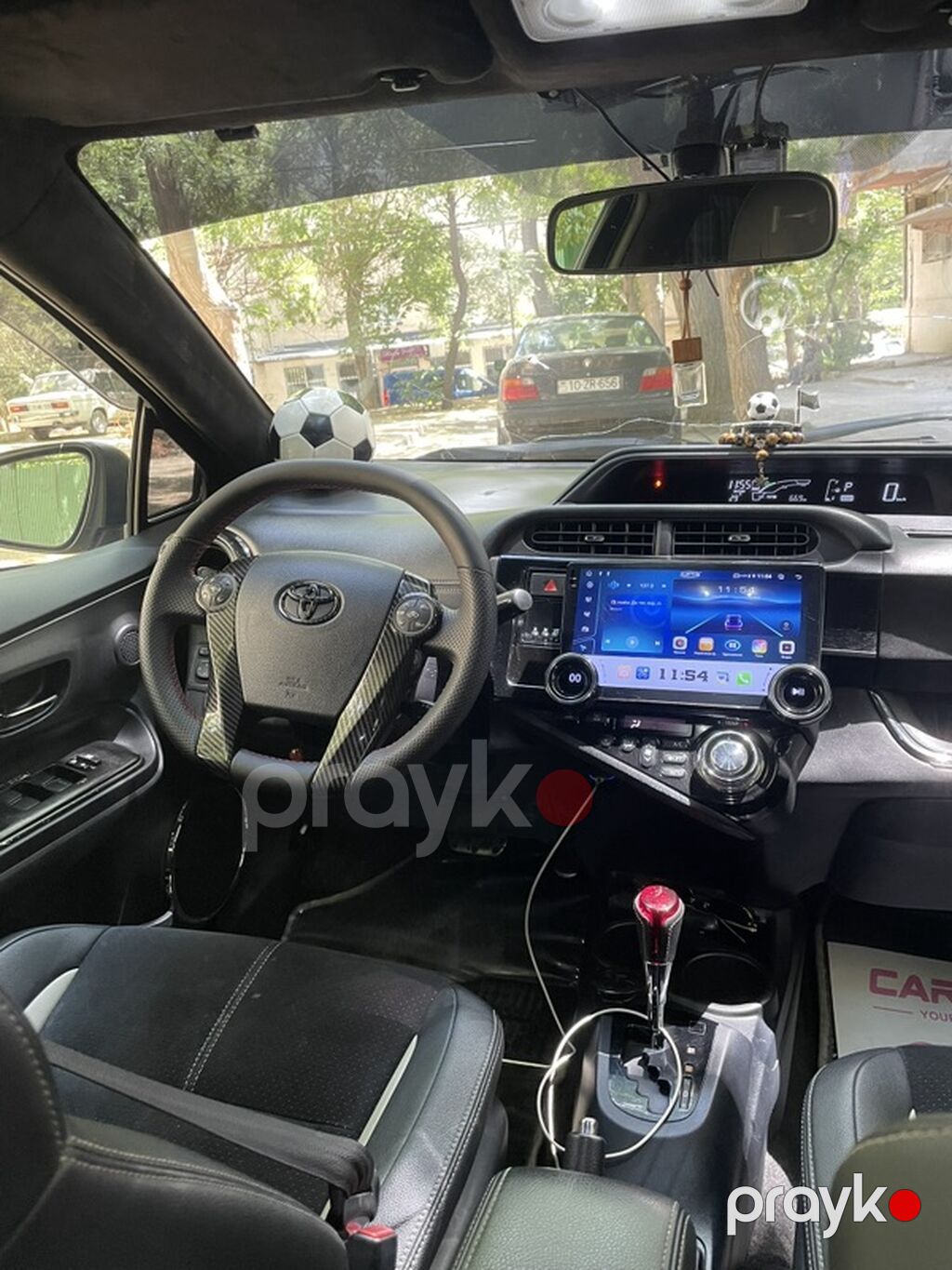 Toyota Aqua (hatchback) – qara rəng - Kompakt hibrid şəhər avtomobili 77-GV-704 — Avto, Bakı (10)