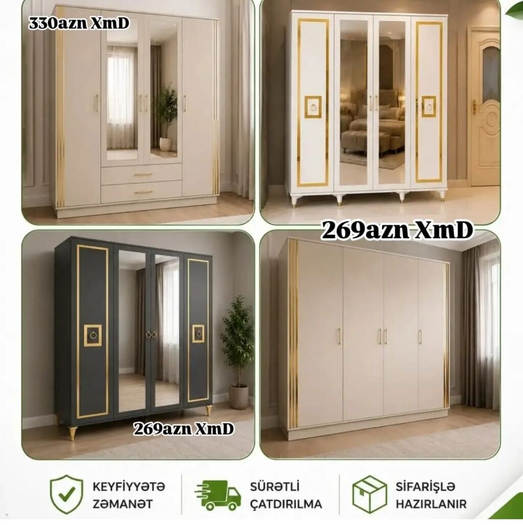Mebel dolabları – klassik və müasir dizayn seçimləri Model - 1