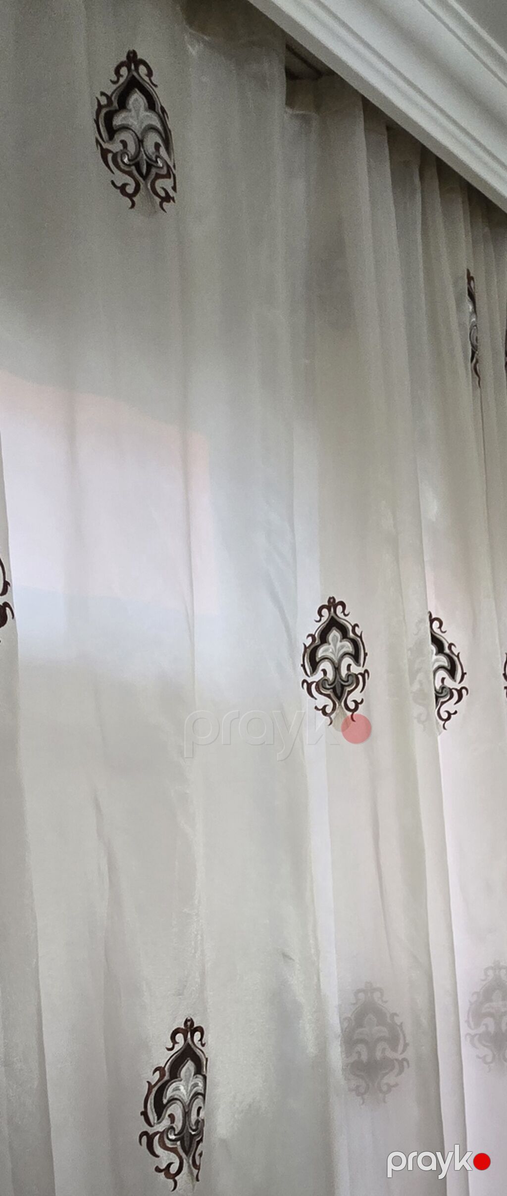 Pərdə, 2 ədəd, 6 metr hər biri, bej rəngdə — Pərdələr, kornişlər, jalüzilər, Bakı