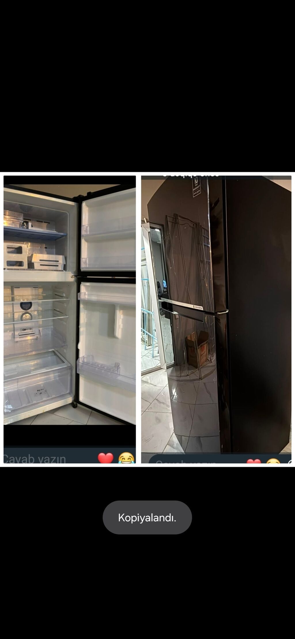 Samsunq Nofros soyuducu evden satis . Qiymeti 450 azn Unvan Yasamal — Soyuducular, Horadiz