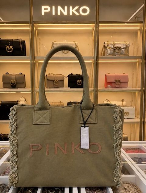 PINKO parça tote çantası — orijinal, yeni, ABŞ-dan