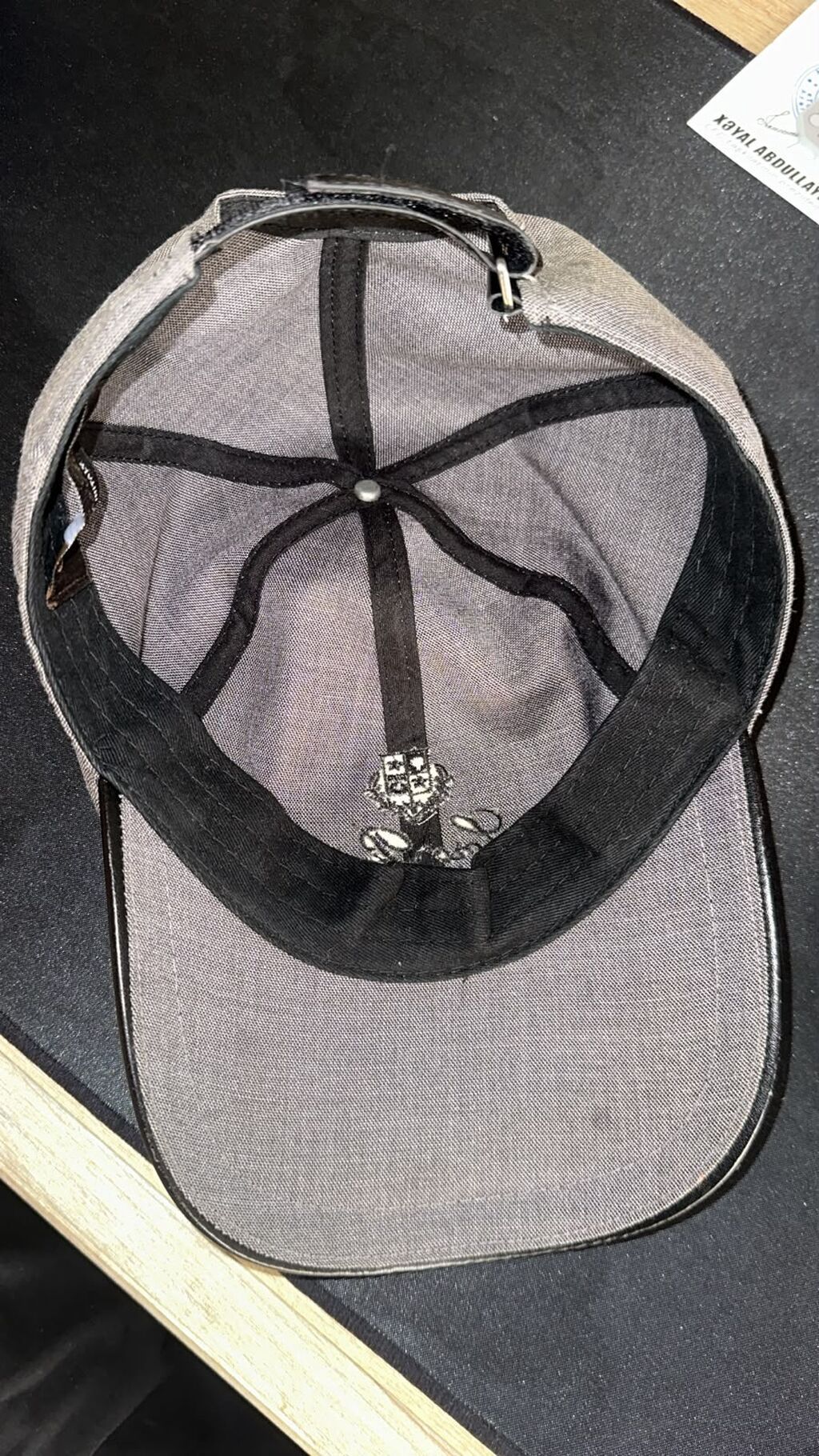 Loro Piana kepkasi tam original - Rəng: boz - Material: təbii toxuma — Baş geyimi, Bakı (4)