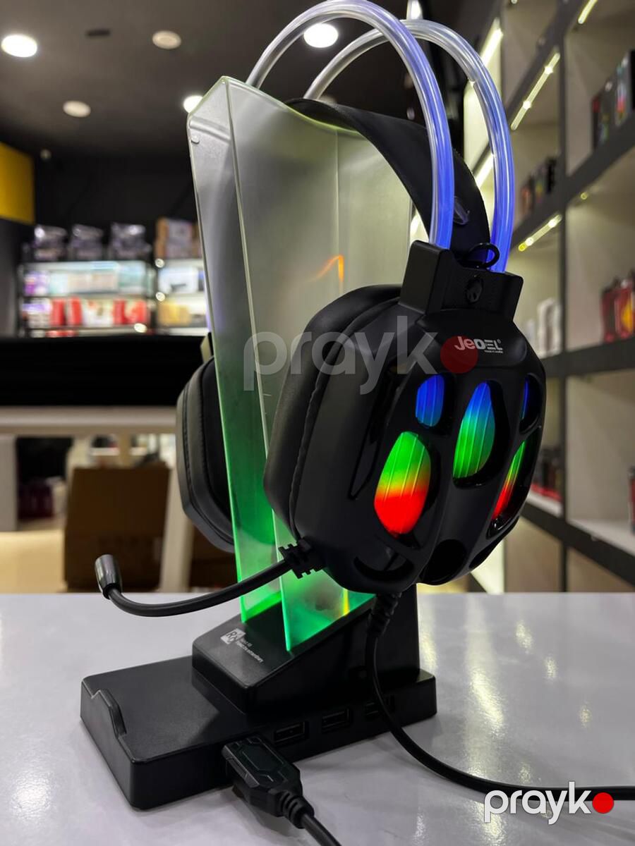 RGB Gaming qulaqlıq Jedel GH619 Stereo 7.1 Surround USB — Elektronika, Bakı (4)