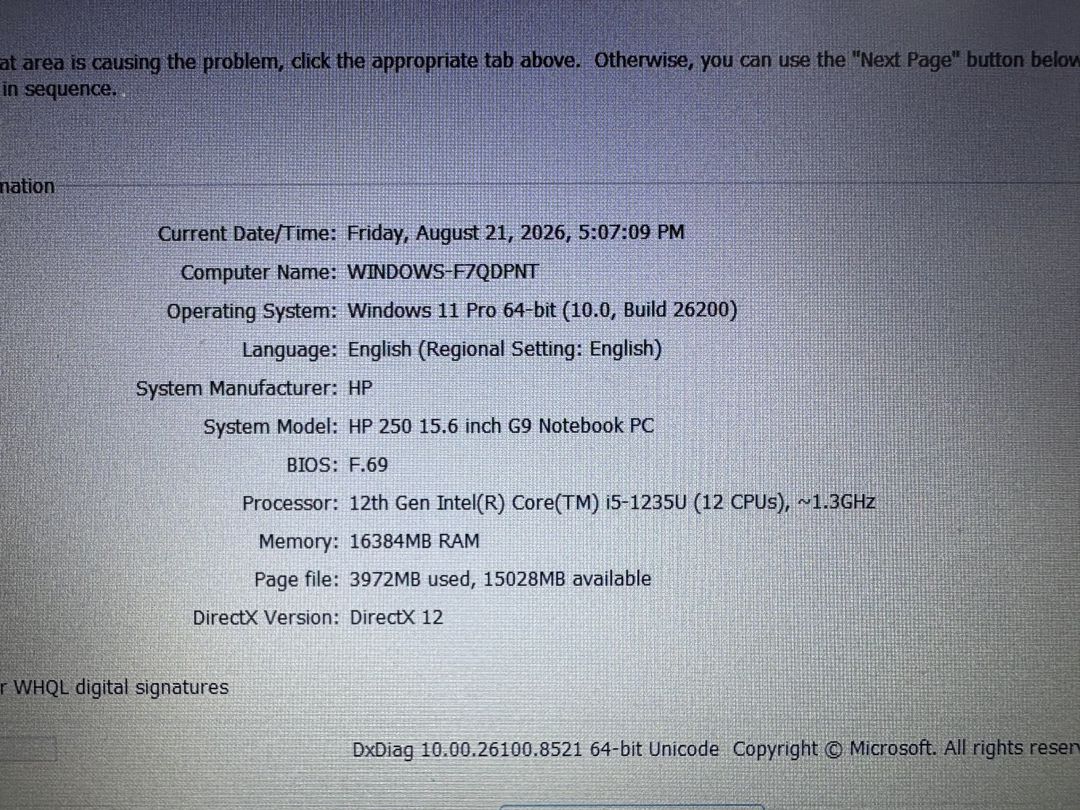 HP 250 G9 | i5-1235U / 16GB RAM / 256GB NVMe SSD / 15.6" FHD — Elektronika, Bakı (7)