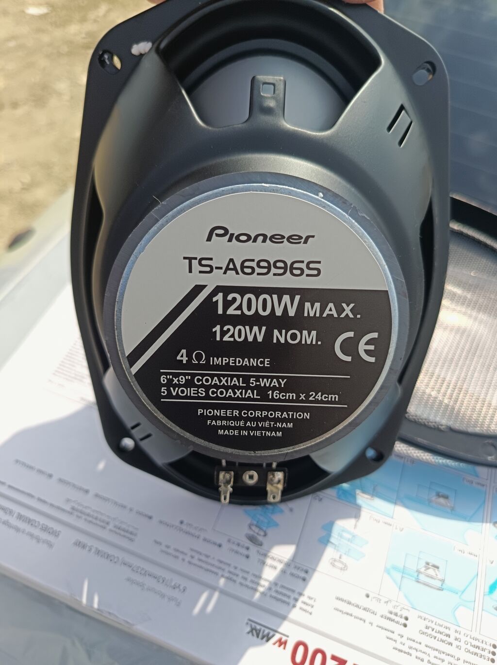 Pioneer TS-A6996S avtomobil akustikası - Ölçü: 6"x9" (16 x 24 sm) — Elektronika, Pirəkəşkül (3)