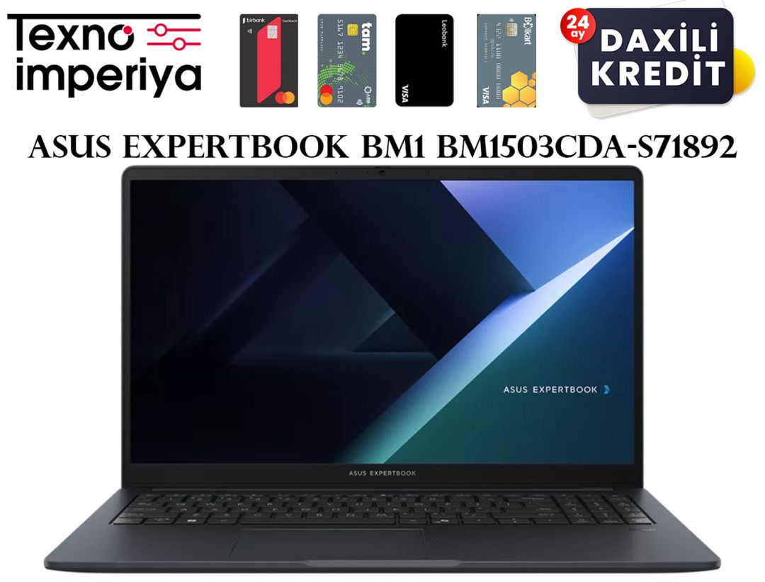 Noutbuk ASUS ExpertBook BM1 BM1503CDA-S71892 — Elektronika, Bakı