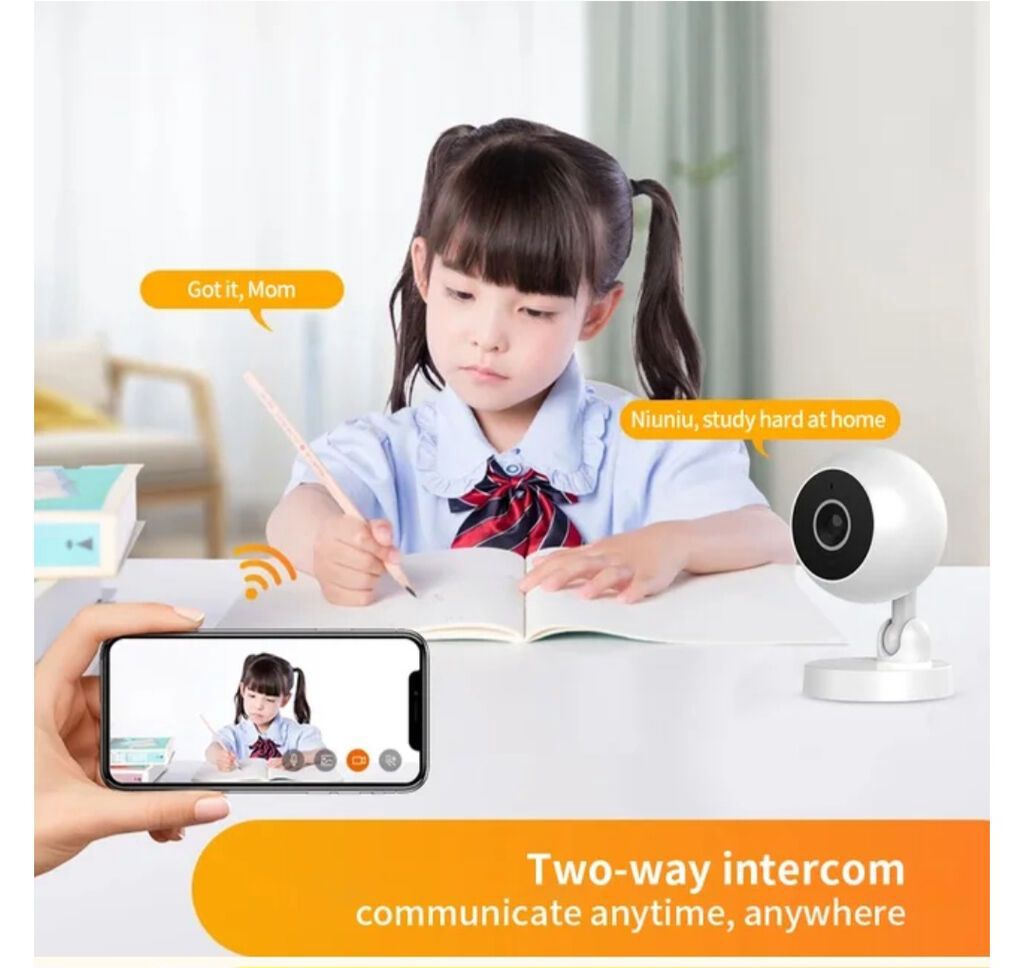 Wi‑Fi Smart Daxili Kamera – uzaqdan izləmə və bulud saxlama dəstəyi — Elektronika, Bakı (3)