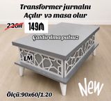 Düz masa, Transformer, Təkərsiz, Laminat, Zəmanətsiz — Mebel