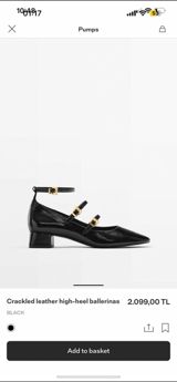 Baletkalar, Massimo Dutti, Ölçü: 36, rəng - Qara, İşlənmiş — Leman