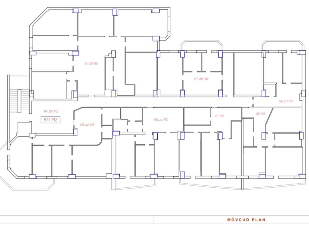 İcarəyə verilir 20 otaqlı ofis 1000 m² — Ofis, Bakı (2)
