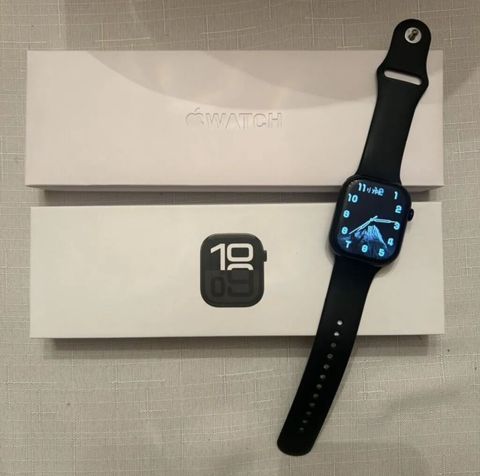 Apple Watch Series 7, 45 mm (GPS). Qara alüminium korpus və qara — Bakı