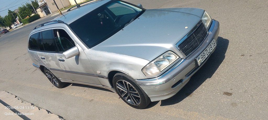 Mercedes C 200, 2.0 L, 2000 il, 542 000 km — Avtomobillər, Quba (2)