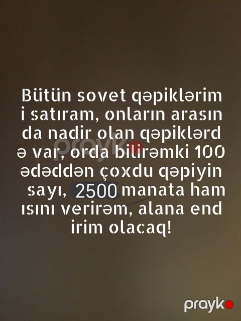 Sovet dövrünə aid qəpik kolleksiyası satılır. Topluda 100 ədəddən çox — Bakı