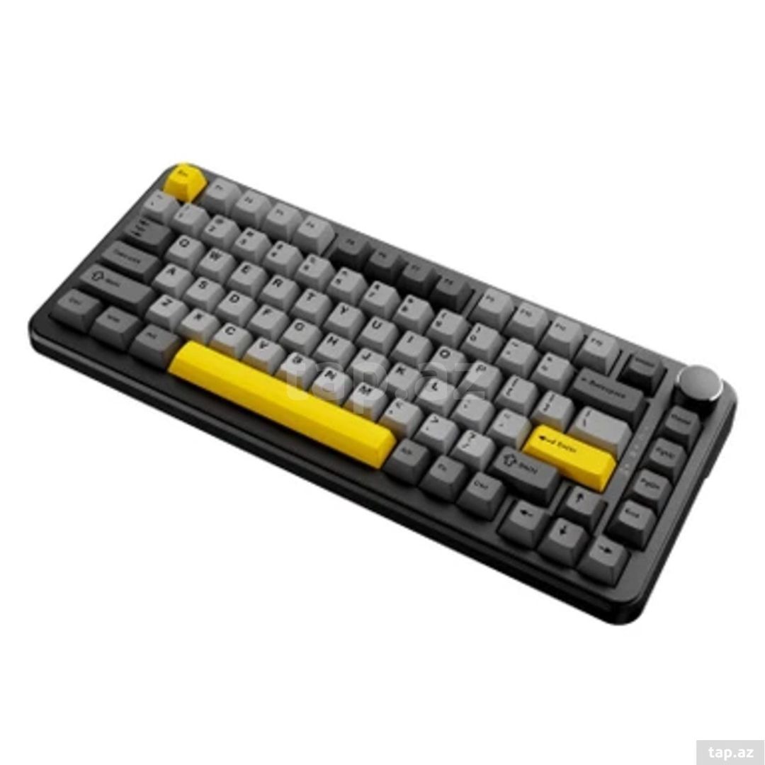 Klaviatura Ajazz AK820 MAX Black Gray Yellow — Elektronika, Bakı (3)