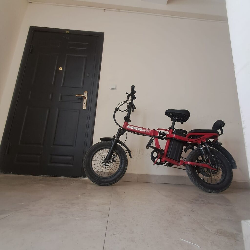 Qatlanabilən elektrik velosipedi – Gopard (qırmızı) Xüsusiyyətlər: - — Velosipedlər, Bakı (2)