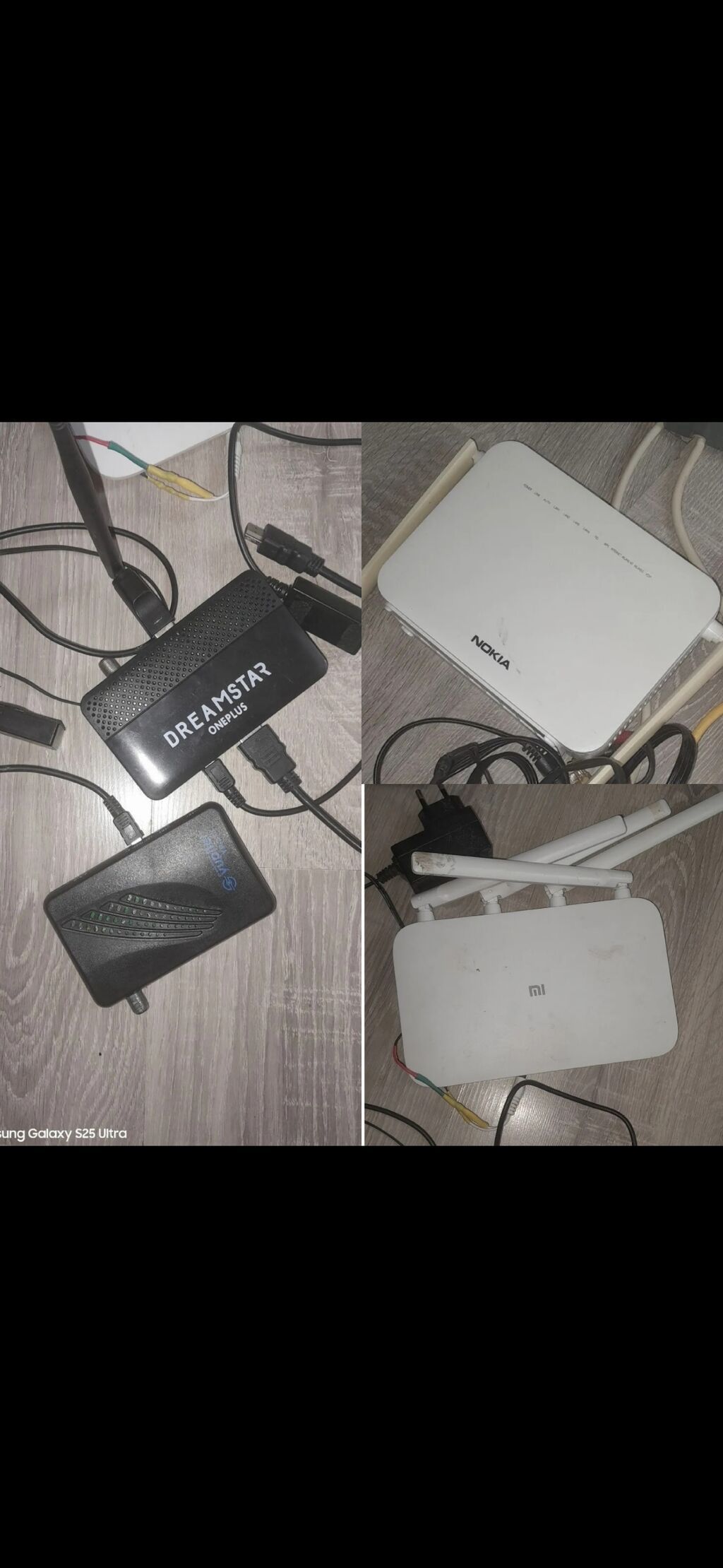 Şəbəkə avadanlıqları komplekti (Xiaomi router, Nokia modem, TV qutusu) — Şəbəkə və server avadanlığı, Masazır
