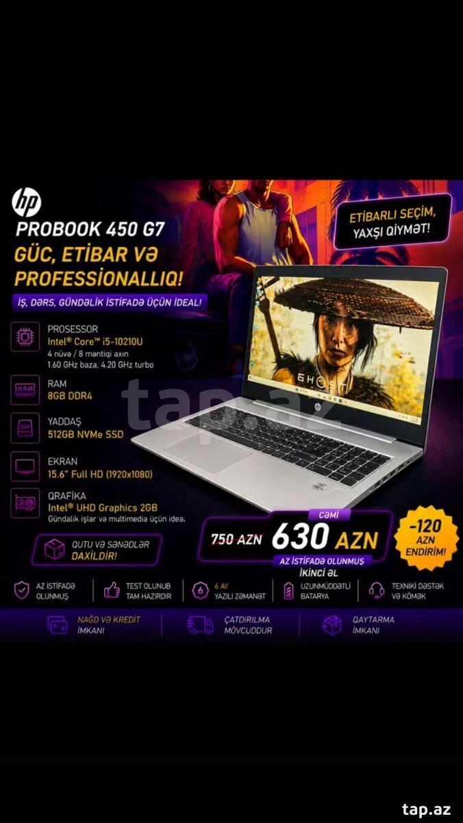 HP ProBook 450 G7 — Elektronika, Bakı