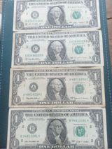 ABŞ 1 dollar kağız pulları – 4 ədəd kolleksiya dəsti Məzmun: - — EGSRE