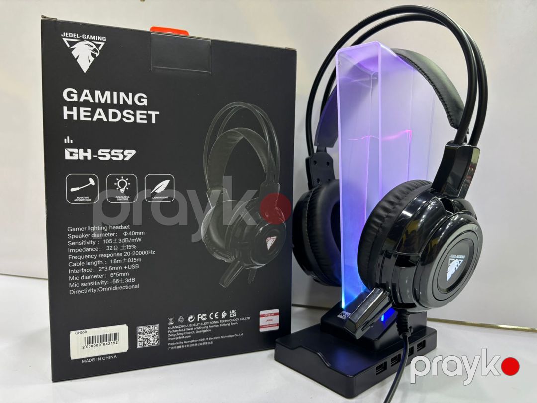 Qulaqlıq "Jedel GH559 RGB 3.5 Surround USB" — Elektronika, Bakı (3)