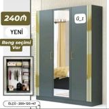 Üç qapılı paltar şkafı – model G_1 - Ölçü: 200 × 120 × 47 sm - — Furniture