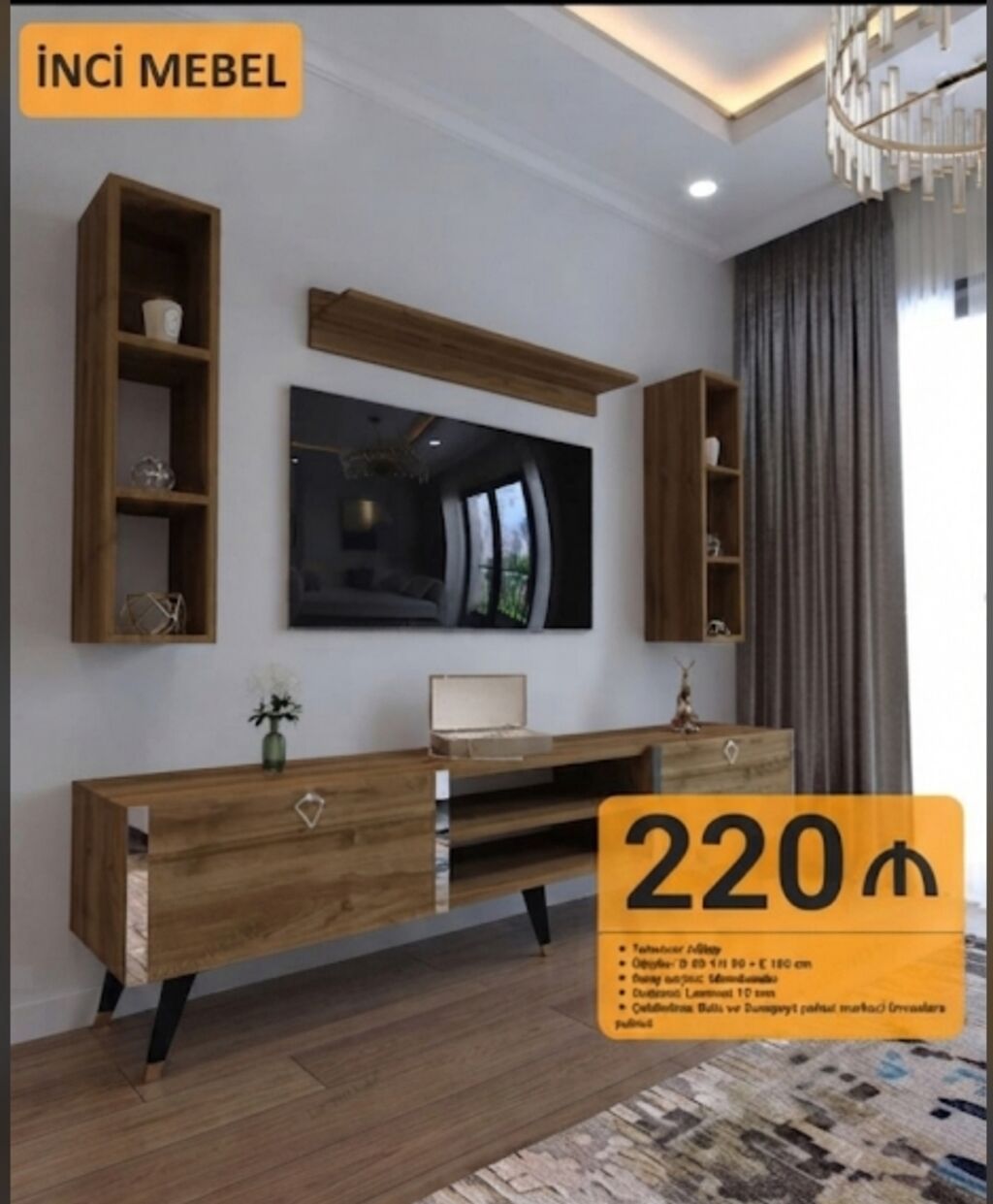 Yeni, TV stend, Kredit yoxdur, Azərbaycan — Mebel, Bakı
