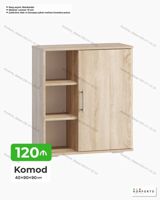 Komod – 40×90×90 sm • Dizayn: Açıq rəngli ağac teksturalı korpus — Мебель