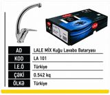 Məhsul: LALE MİX “Kuğu” lavabo bataryası Kod: LA 101 - Təkqollu — Goods