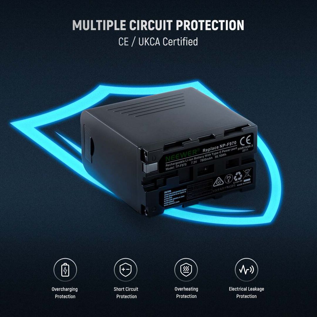 Neewer NP-F970 7800 mAh ikili batareya — Elektronika, Bakı (7)