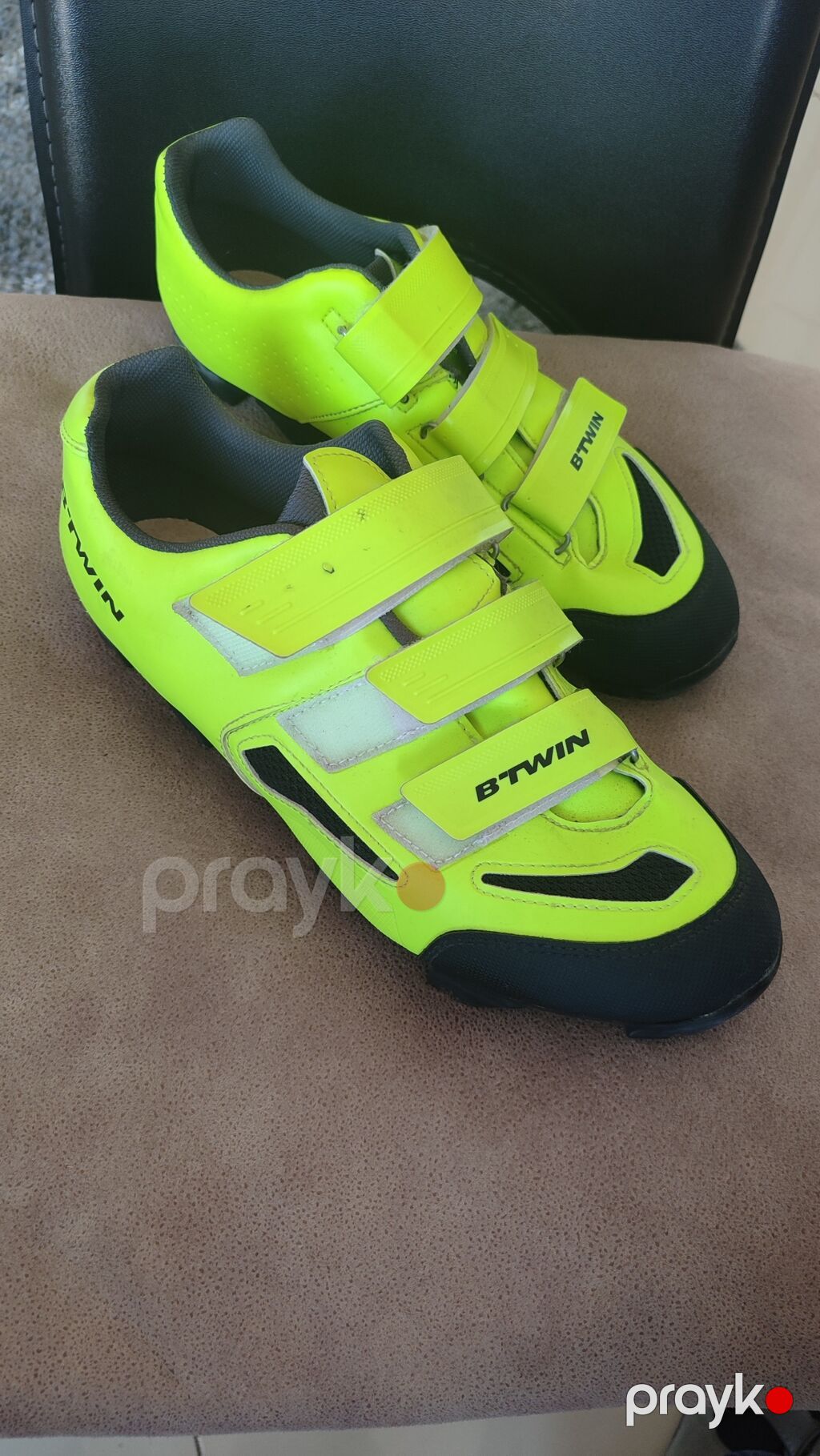 B’TWIN velosiped ayaqqabıları 44 numara giyene olur - Rəng: neon — Mallar, Bakı (3)
