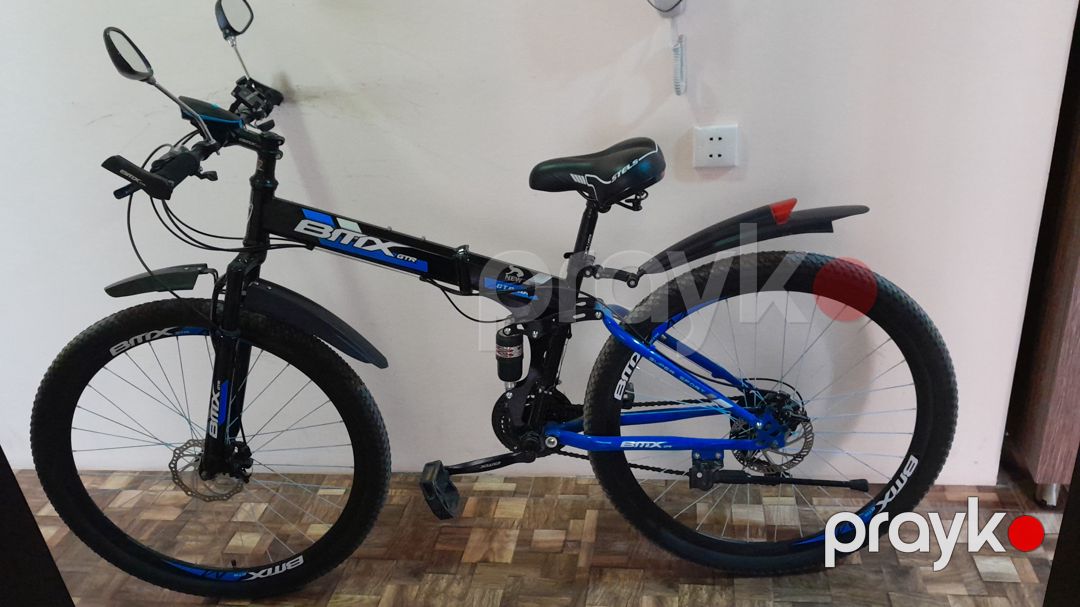 Bmx-mtx hibrid velosiped, qara-mavi rəng — Dağ velosipedləri, Xırdalan (3)