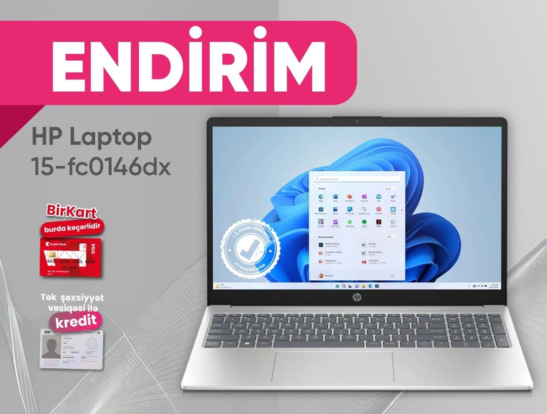Noutbuk "HP Laptop 15-fc0146dx" — Elektronika, Bakı