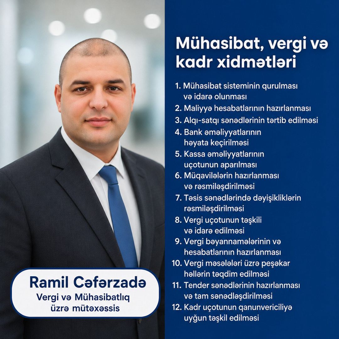 Sərbəst mühasib — Mallar, Bakı