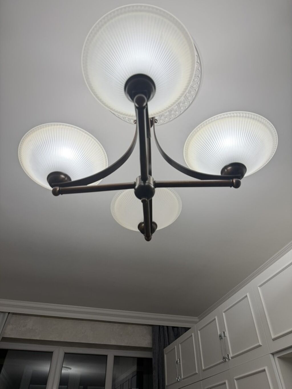 Çılçıraq, 4 lampa, Taxta — İşıqlandırma, Bakı (2)