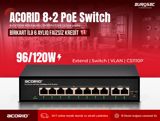 8-Portlu PoE Switch Acorid CS1110P — Eurosec — Сетевое и серверное оборудование