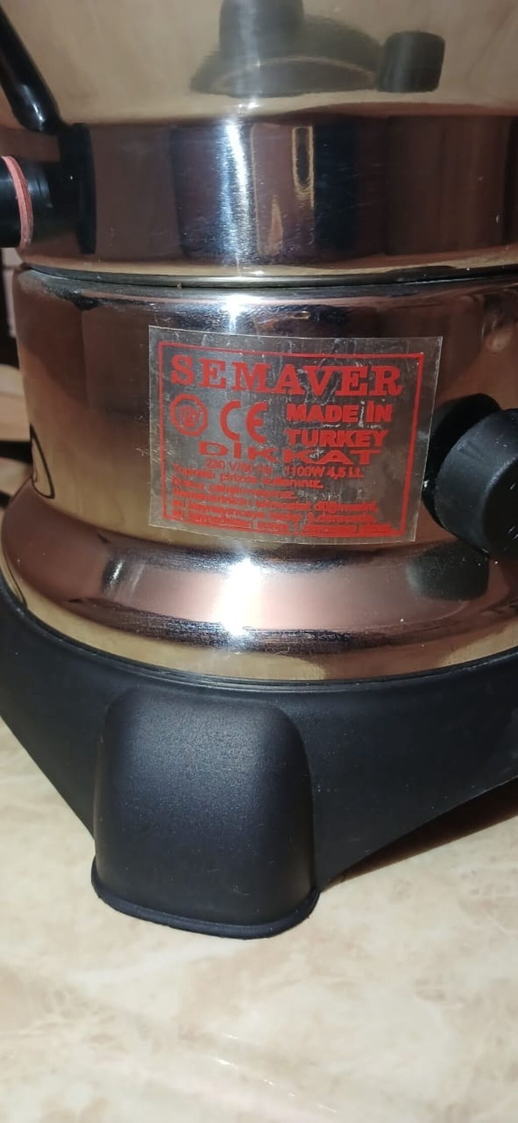Raymond “Semaver Klasik Desenli” elektrikli samovar - Gərginlik: 230V — Samovarlar, Bakı (4)