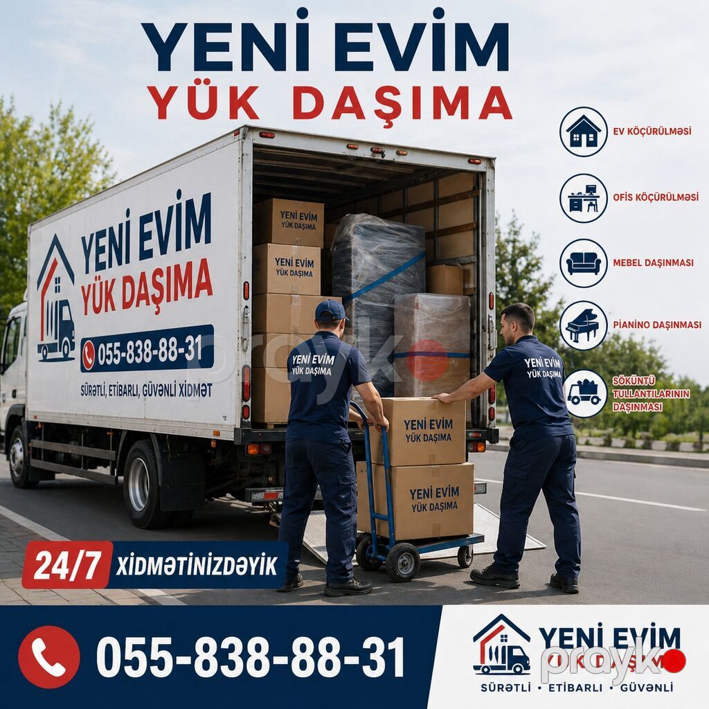 “Yeni Evim” Yükdaşıma və Daşınma Xidməti Xidmətlər: - Ev köçürmə və — Xidmətlər, Bakı (6)