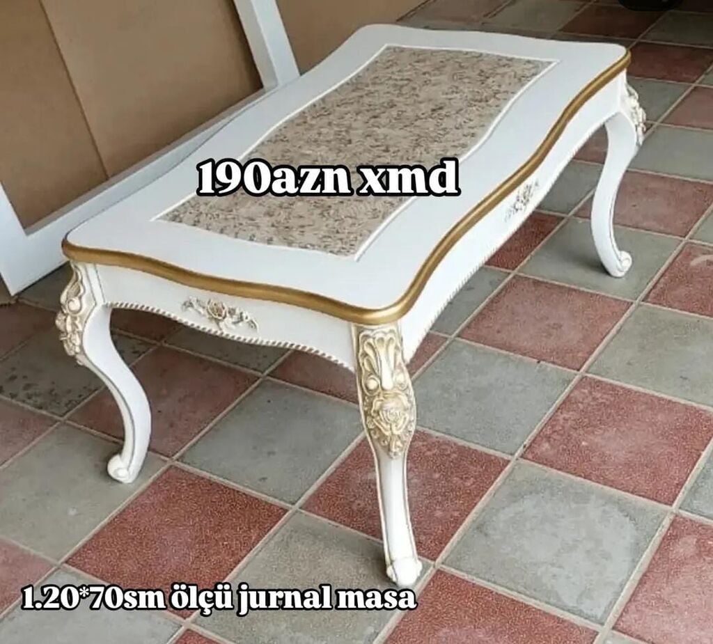 Düz masa, Açılmayan, Təkərsiz, Zəmanətsiz — Mebel, Xırdalan (2)