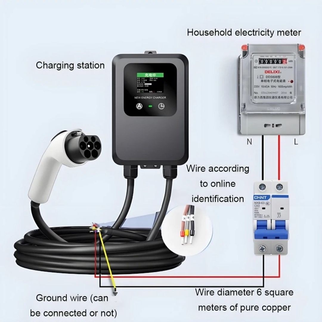 Elektromobil üçün şarj stansiyası 7kW 32A - GBT — Ehtiyat hissələri və aksesuarlar, Bakı (4)