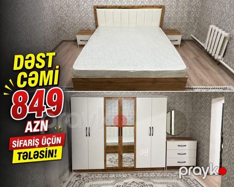 Yataq otağı dəsti – müasir və funksional dizayn Dəst tərkibi — Bakı