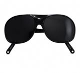 Uniseks gün eynəyi – klassik aviator silueti - Rəng: tam qara (parlaq — Accessories