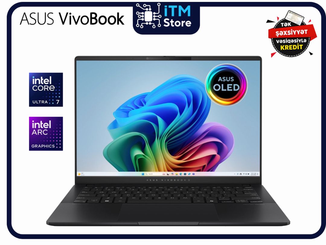 ASUS VivoBook S 14 OLED S5406SA-QD100 90NB15R3-M00BP0 — Elektronika, Bakı