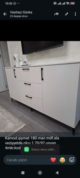 Kamod.qiymet 180 man mdf.ela veziyyetde.olcu 1.70/92.unvan — Mebel