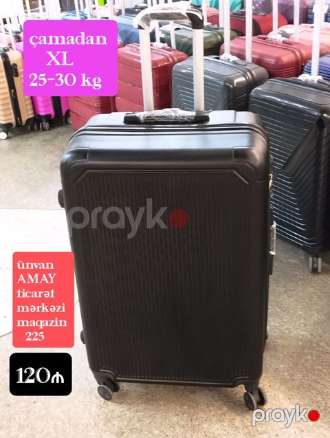 Çamadan – XL ölçü, 25–30 kq tutum ünvan AMAY ticarət mərkəzi ağ şəhər