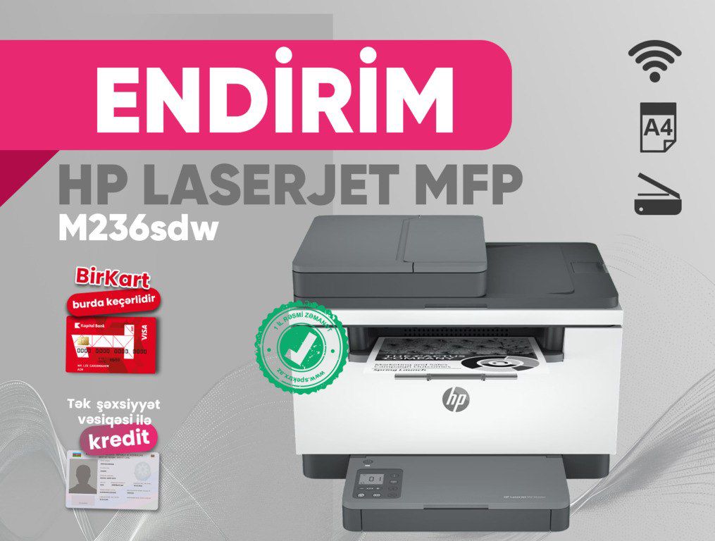 Printer "HP LaserJet MFP M236sdw (9YG09A)" — Elektronika, Bakı