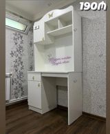 Düz masa, Stulsuz, Polkalı, Siyirməli, Rusiya, Mat laminat — mebel_divan_sifarisle_ugur — Мебель